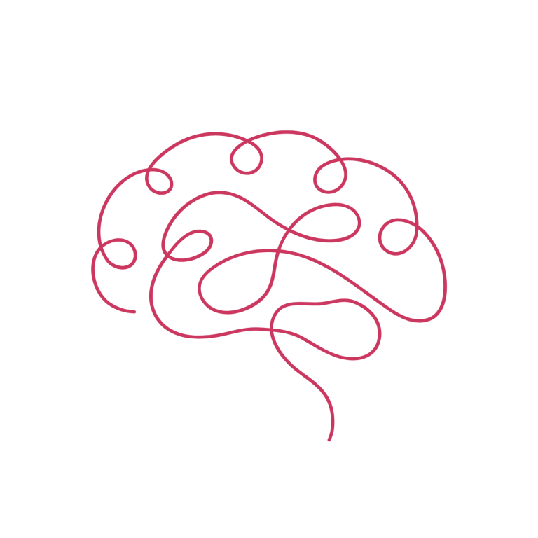 Dessin au trait d'un cerveau - Denissa Nebout, spécialiste certifiée en intégration des réflexes archaïques à Chambéry Savoie 